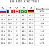 Jewellery zircon rings