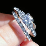 Silver Crystal Rings